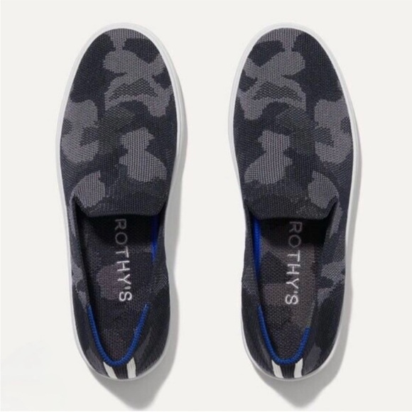 Rothy’s The Original Slip On Sneaker in Grey Camo - W8 - Picture 2 of 13